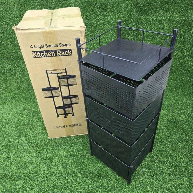 5 Layer Square Shape Kitchen Rack